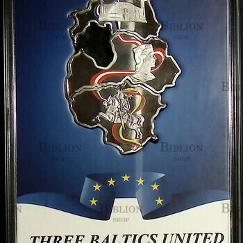 Набор из 3-х монет 50 франков 2015г "Балтийские страны в Еврозоне" - Biblion.shop