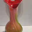 Ваза  винтажная разноцветная ,ручная работа (Стиль Мурано) - Biblion.shop 