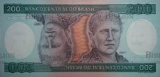 Банкнота 200 крузейро, Бразилия ( 1981-1984 гг )  - Biblion.shop 
