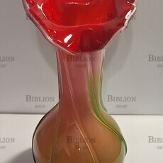 Ваза  винтажная разноцветная ,ручная работа (Стиль Мурано) - Biblion.shop 