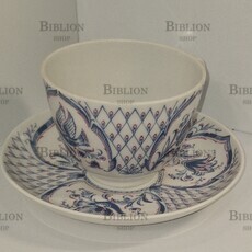  Чайная Пара "Жар-Птица" ЛФЗ (СССР 1985-е, винтаж,фарфор) - Biblion.shop 