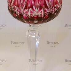 Бокал хрустальный  (Германия, цветной накладной хрусталь) - Biblion.shop 