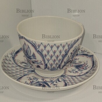  Чайная Пара "Жар-Птица" ЛФЗ (СССР 1985-е, винтаж,фарфор) - Biblion.shop 