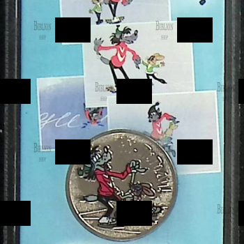 Монета 25 рублей "НУ, ПОГОДИ!" цветная ММД 2018 г.в. - Biblion.shop 