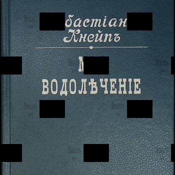"Мое водолечение" Себастьян Кнейп (Репринтное воспроизведение 1898 г) - Biblion.shop 